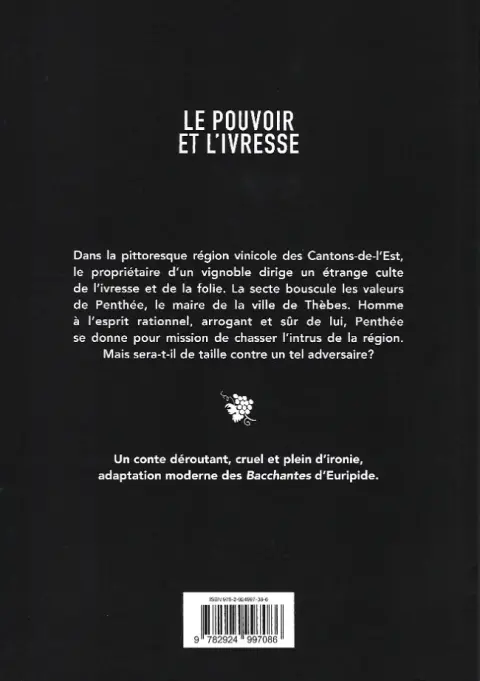 Verso de l'album Le pouvoir et l'ivresse