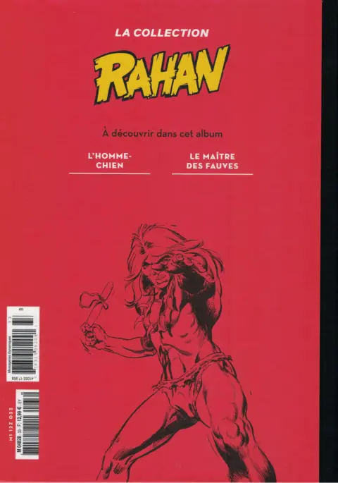 Verso de l'album Rahan La Collection (Hachette) Tome 33