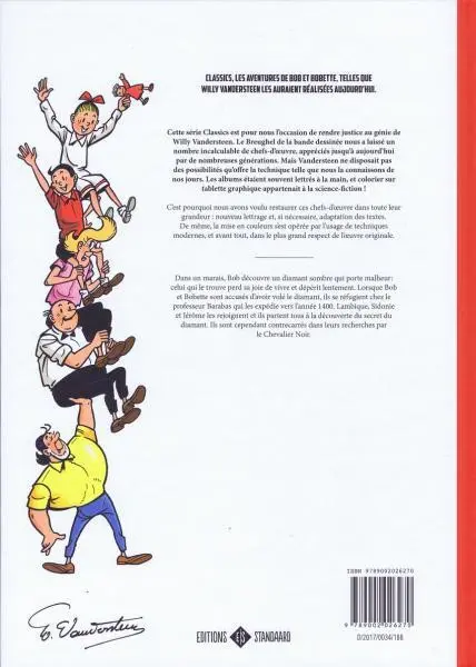 Verso de l'album Bob et Bobette 2 Le diamant sombre
