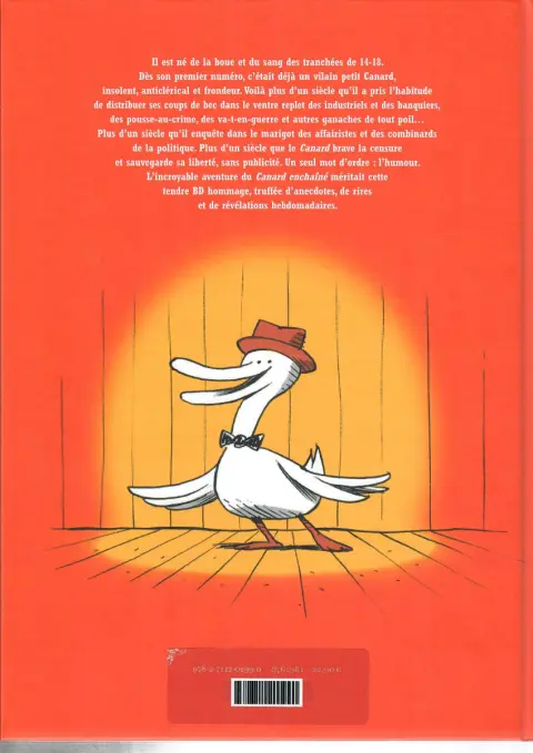 Verso de l'album L'Incroyable Histoire du Canard enchaîné
