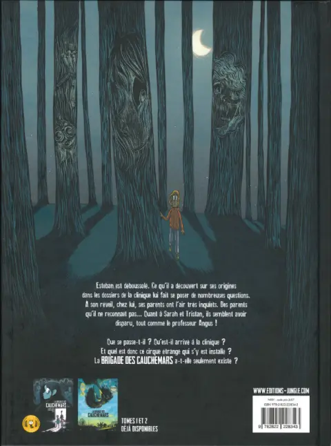 Verso de l'album La Brigade des cauchemars Tome 3 Esteban