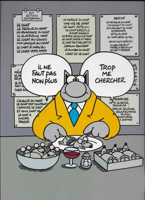 Verso de l'album Le Chat Tome 23 Le Chat est parmi nous