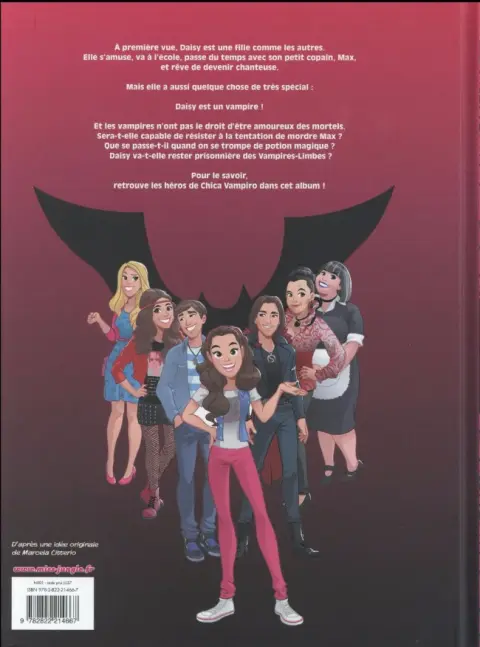 Verso de l'album Chica Vampiro Tome 1 Mortel d'être un vampire !