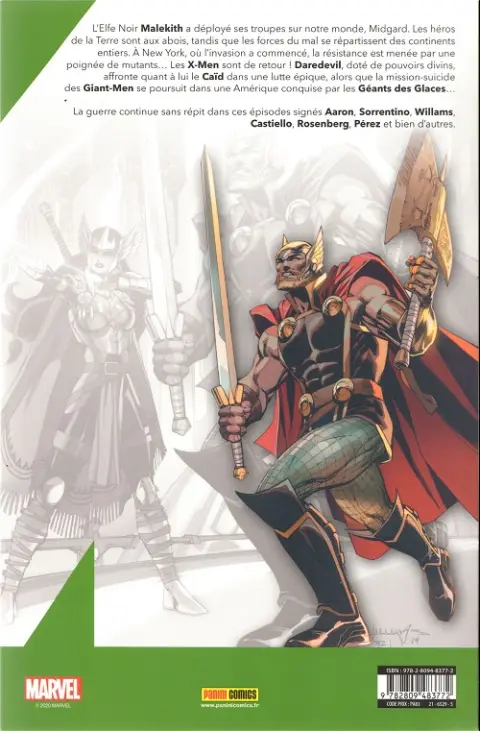 Verso de l'album War of the Realms 2.5 La Guerre des Royaumes (4/6)