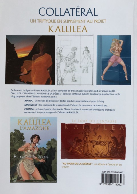 Verso de l'album Kallilea l'amazone 2 Collateral