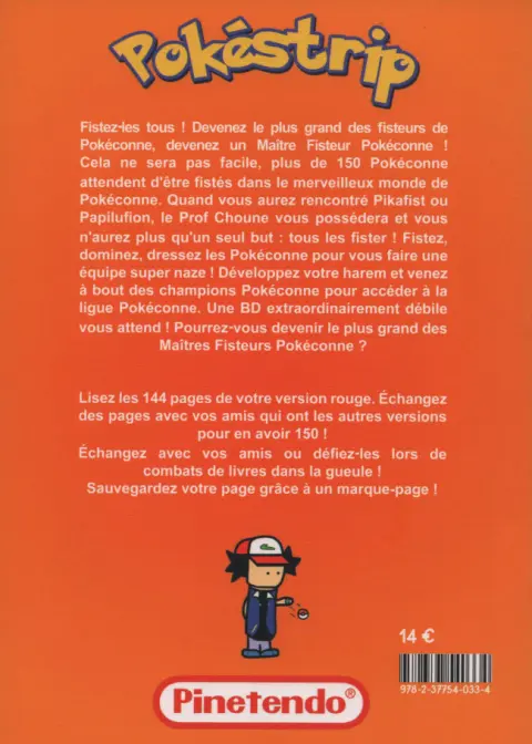 Verso de l'album Pokéstrip