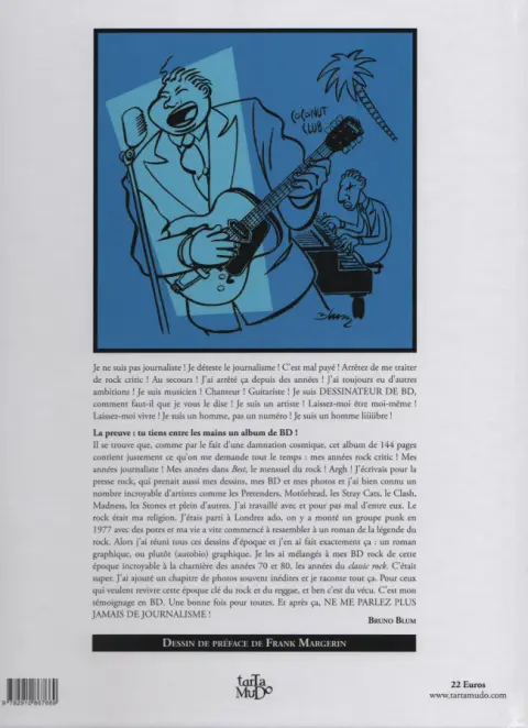 Verso de l'album Rock and Roll Comics Mes années Best
