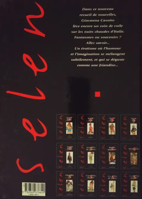 Verso de l'album Selen présente... Tome 8 Les désirs de Vénus