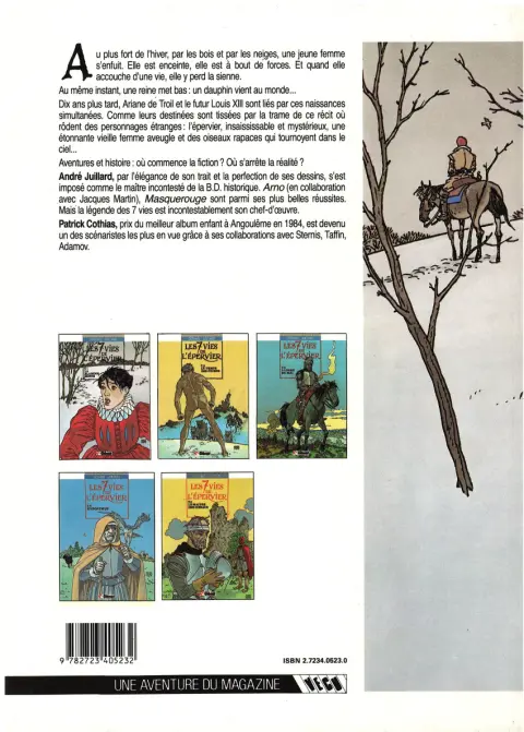Verso de l'album Les 7 Vies de l'Épervier Tome 1 La blanche morte