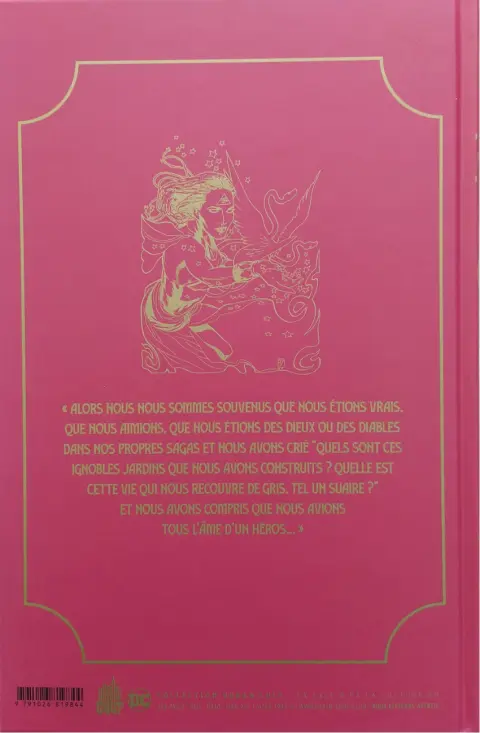 Verso de l'album Promethea Livre troisième