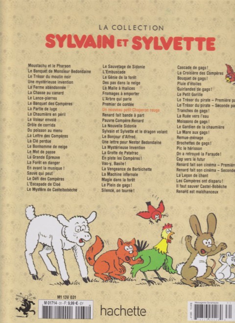 Verso de l'album Sylvain et Sylvette Tome 31 Un nouveau petit chaperon rouge