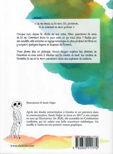 Verso de l'album Un souffle à l'aube