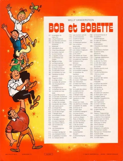 Verso de l'album Bob et Bobette Tome 194 La plume d'oie magique