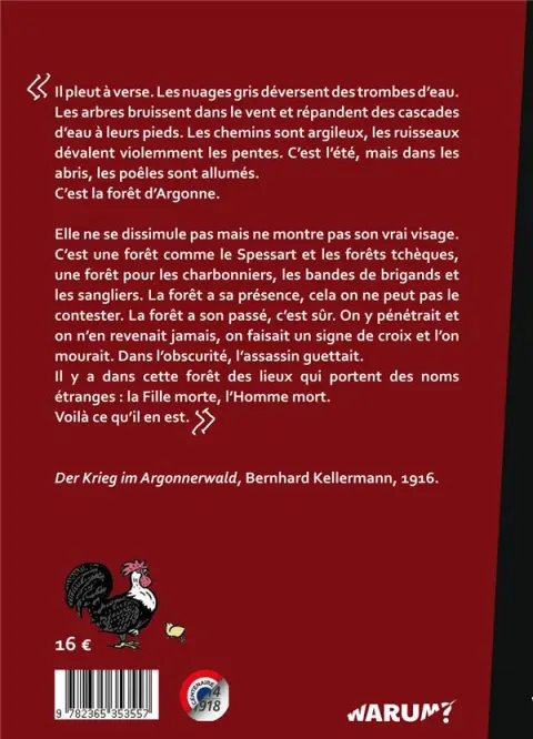 Verso de l'album Mathurin soldat Un crayon dans le canon