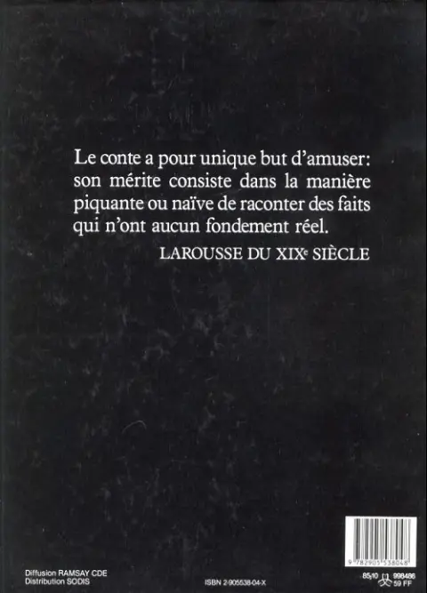 Verso de l'album Contes pervers