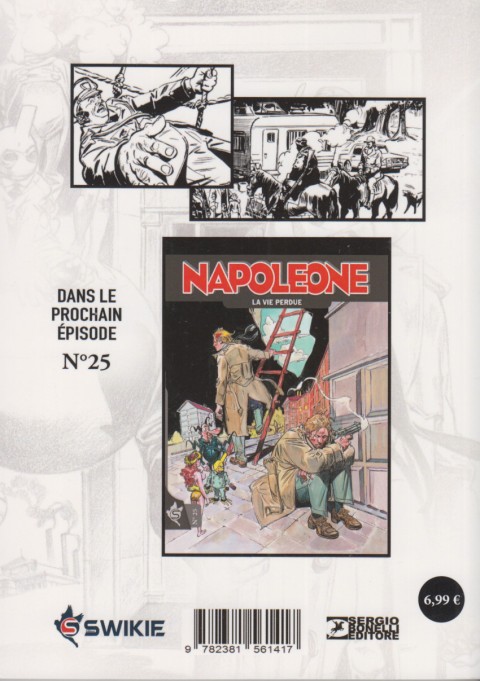 Verso de l'album Napoleone N° 24 Le Puits de la Mémoire