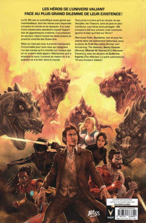 Verso de l'album Valiant : Resurgence 1