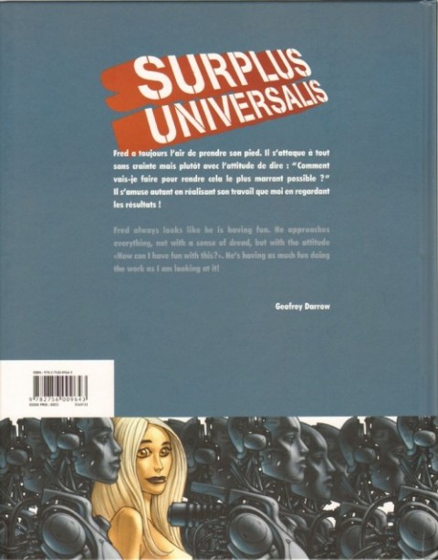 Verso de l'album Surplus universalis