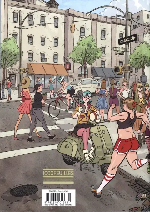 Verso de l'album The Cute girl network