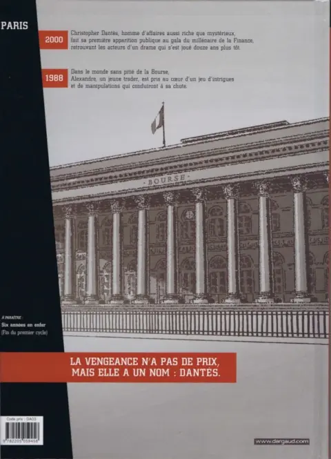 Verso de l'album Dantès Tome 1 La Chute d'un trader