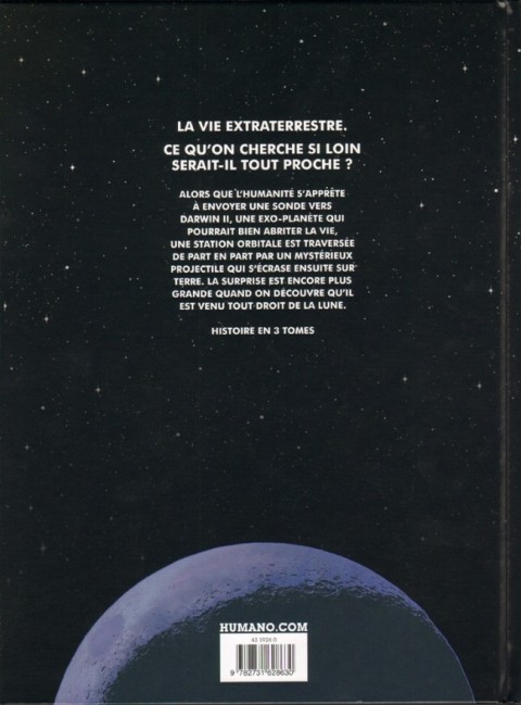 Verso de l'album Exo Tome 2/3 Moon strike