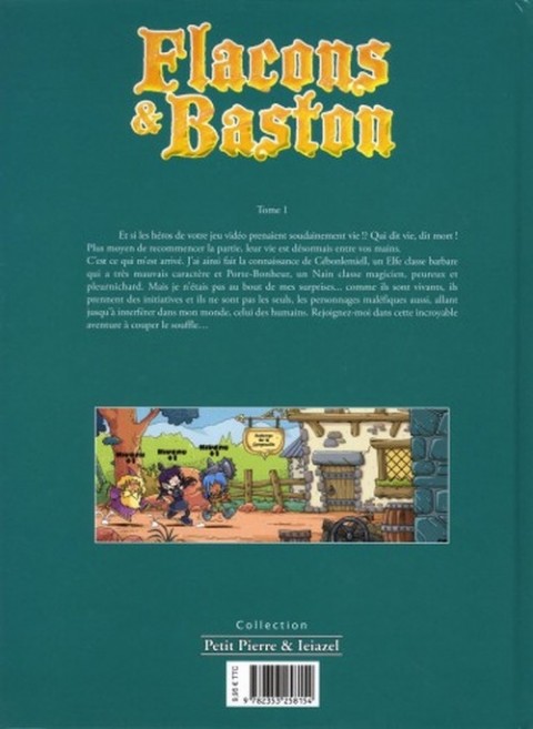 Verso de l'album Flacons & Baston Tome 1