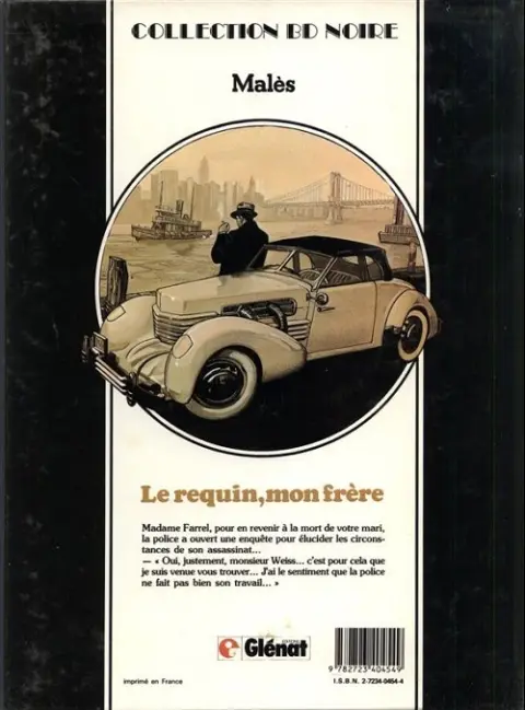 Verso de l'album Franck Weiss Tome 2 Le requin, mon frère