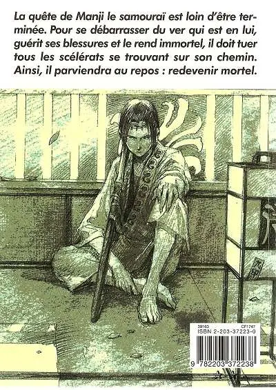 Verso de l'album L'Habitant de l'infini 3