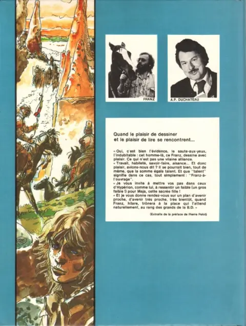 Verso de l'album Hypérion