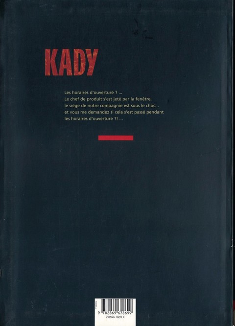 Verso de l'album Kady