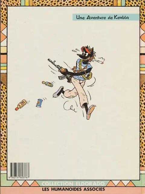 Verso de l'album Keubla Tome 1 Sur la piste du bongo