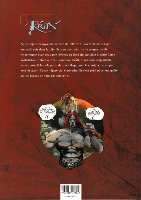 Verso de l'album Krän Tome 1 Les runes de Gartagueul