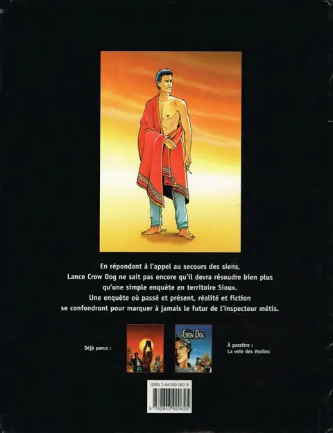 Verso de l'album Lance Crow Dog Tome 2 Cœur rouge - Cheveux jaunes