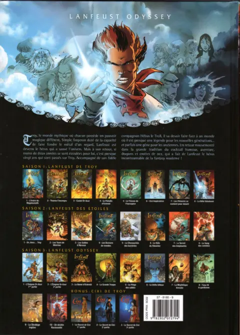 Verso de l'album Lanfeust Odyssey Tome 10 Un destin karaxastin