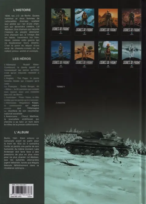 Verso de l'album Lignes de front Tome 8 Enfer blanc sur Leningrad