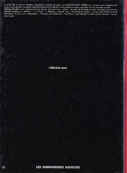 Verso de l'album Lone Sloane Tome 5 Salammbô