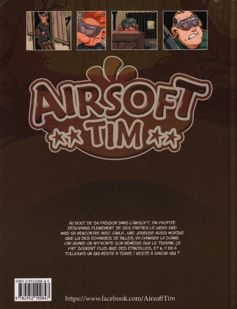 Verso de l'album Airsoft Tim Tome 3 La Bille en Rose