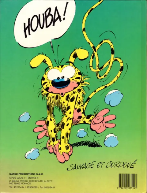 Verso de l'album Marsupilami Tome 1 La queue du marsupilami