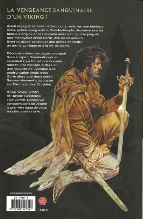 Verso de l'album Northlanders Tome 2 Sven le revenant (2)