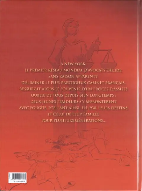 Verso de l'album L'Ordre de Cicéron Tome 1 Le procès