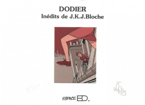 Couverture de l'album Jérôme K. Jérôme Bloche Croquis