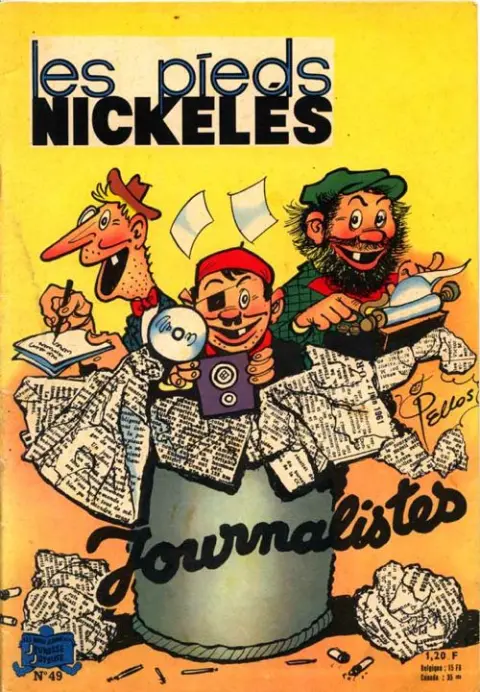 Couverture de l'album Les Pieds Nickelés Tome 49 Les Pieds Nickelés journalistes