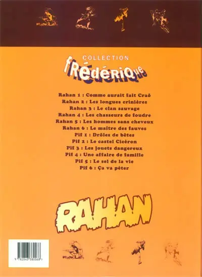 Verso de l'album Rahan Tome 1 Comme aurait fait Craô