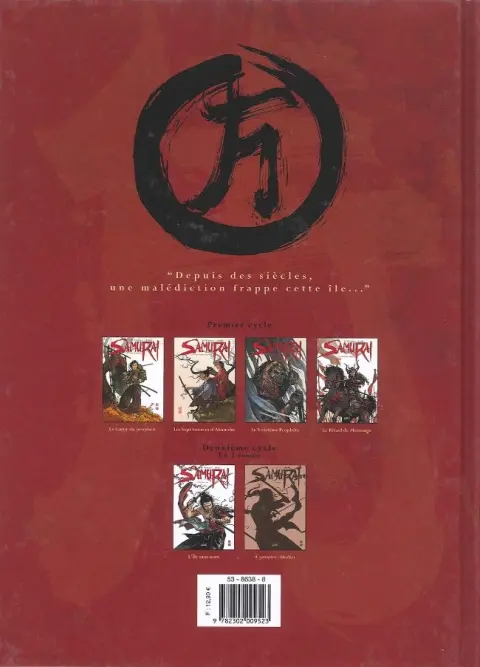 Verso de l'album Samurai Tome 5 L'île sans nom