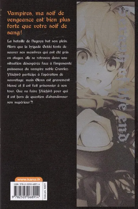 Verso de l'album Seraph of the End 9
