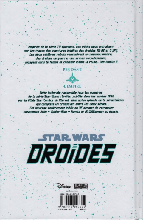 Verso de l'album Star Wars - Droïdes Intégrale