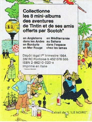 Verso de l'album Tintin - Publicités Tome 7 Tintin en Angleterre