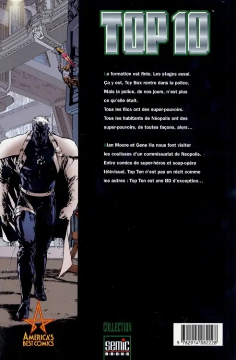 Verso de l'album Top 10 Semic / Panini Tome 1