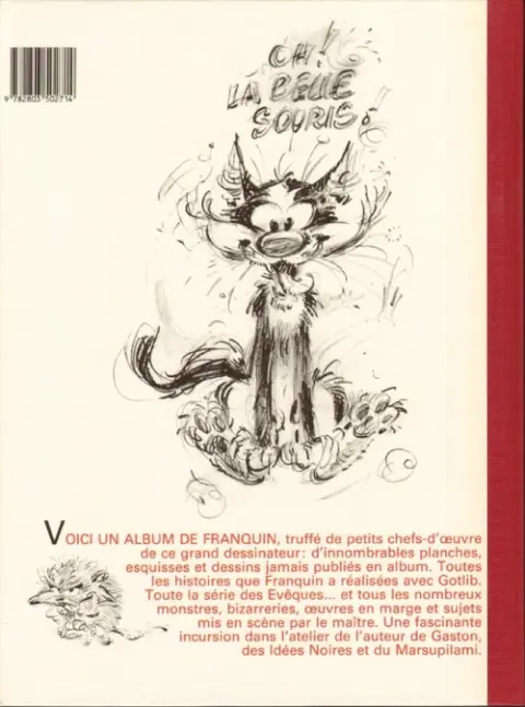 Verso de l'album Archives Franquin