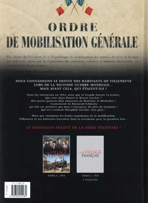 Verso de l'album Un village français Tome 1 1914